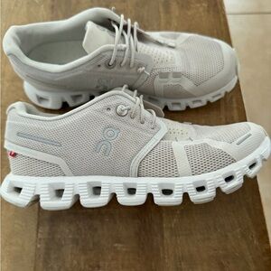 On Running Cloud Shoes in Light Beige